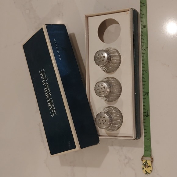 Christofle Cardeilhac Sterling Silver (0.950) Salt Shakers Vintage from France - Picture 2 of 11
